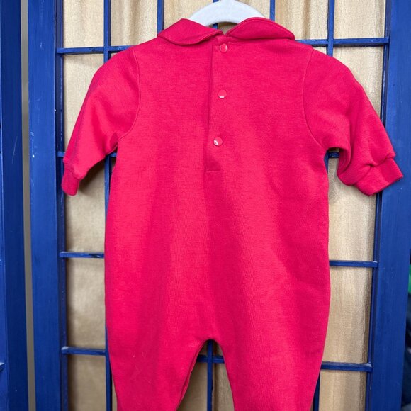 Vintage Baby’s 1st Christmas Romper Reindeer Embroidery – 0–3 Months - Picture 7 of 9